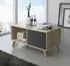 Skraut Home Wind Couchtisch 45x92x50cm Holz Puccini/Grau (DV-HZ0I-RCOF)