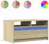 vidaXL Couchtisch LED Sonoma-Eiche, Holzwerkstoff (851993)