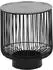 Mirrors and More Beistelltisch PATTY rund, Schwarz/Silber, 46cm (PATTY)