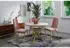 WFL GROUP Flora Runder Ausziehbarer Esstisch Sonoma Eiche, Goldene X-Beine, ⌀120-200cm (37259935)