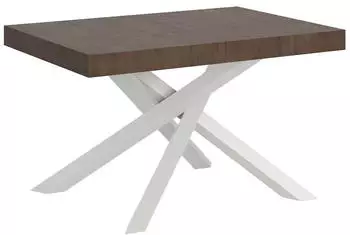 Itamoby Volantis Ausziehtisch 90x120/380cm Nussbaum/Weiß (VE120TAVLT380-NC-BI)