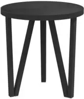 vidaXL Beistelltisch Schwarz &Oslash;35 cm MDF