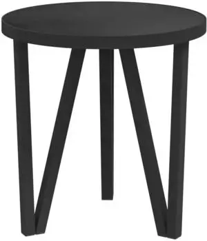 vidaXL Beistelltisch MDF Schwarz &Oslash;35cm