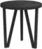 vidaXL Beistelltisch MDF Schwarz Ø35cm