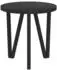 vidaXL Beistelltisch MDF Schwarz Ø35cm