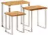 vidaXL Satztische mit Baumkante 3er-Set Massivholz Akazie (372761)