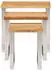 vidaXL Satztische mit Baumkante 3er-Set Massivholz Akazie (372761)