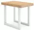 Skraut Home Ausziehbarer Konsolentisch 140x90x73cm, 6 Personen, Holzbeine, Eiche (179_35)