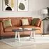 vidaXL Couchtischbeine A-Form 2 Stk., Stahl, Weiß, 50x(42-43)cm (4012833)