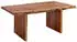 Massivmoebel24 Freeform #200 Baumtisch mit Ansteckplatte Akazie 180-240x110x78cm walnuss lackiert (09-108-814-0200)