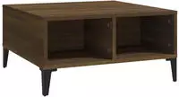 vidaXL Couchtisch Braun Eichen-Optik 60x60x30 cm Holzwerkstoff