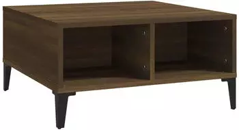 vidaXL Couchtisch Braun Eichen-Optik 60x60x30cm Holzwerkstoff (813169)