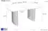 WFL GROUP Cavaro Esstisch ausziehbar 180–260cm Beton-Optik Dunkelgrau, schwarze Metallbeine (48780653-11)