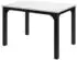 Mirjan24 Focus 120 Esstisch Holzwerkstoff Stahl Schwarz/Weiß 120x76x80cm