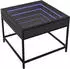 vidaXL Couchtisch mit Infinity-LED, Schwarz, 50x50x41cm (847677)