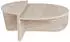Kauf-Unique Orion Couchtisch 2-teilig Travertin-Optik Beige 90x60x30cm (2920919)