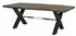Massivmoebel24 IRON LABEL #178 Esstisch Akazie grau lackiert 240x110x76cm (09-114-820-0078)