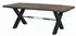 Massivmoebel24 IRON LABEL #178 Esstisch Akazie grau lackiert 240x110x76cm (09-114-820-0078)