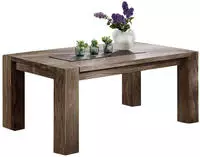 Esstisch Sheesham 200x100x76 Grau Ge&ouml;lt Nature Grey 606