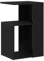 vidaXL Beistelltisch Schwarz Eichen-Optik 36 x 30 x 56 cm