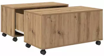 vidaXL Couchtisch Artisan-Eiche 75x75x38cm Holzwerkstoff