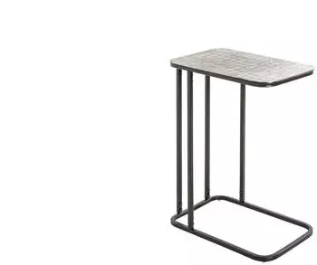 HAKU GAYA Beistelltisch Metall schwarz/silber 46x62x29cm