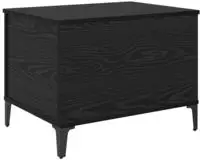 vidaXL Couchtisch Schwarz Eichen-Optik 60 x 44,5 x 45 cm Holzwerkstoff