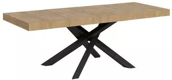 Itamoby Volantis Premium Ausziehbarer Tisch 90x160/264cm Eiche Natur Anthrazit