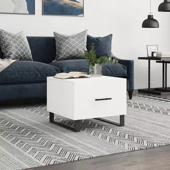 vidaXL Couchtisch 2er-Set R&auml;uchereiche 50x50x40cm Holzwerkstoff (829455)