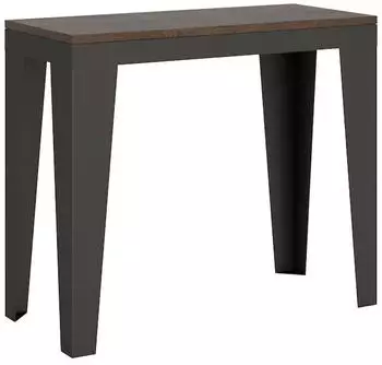 Itamoby Flame Evolution Ausziehbare Konsole 90x40/300cm, Nussbaum/Anthrazit (VE300COFLMEVO-NC-AN)