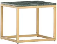 vidaXL Couchtisch Gr&uuml;n 40&times;40&times;35 cm Echtstein in Marmoroptik