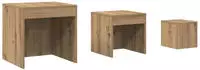 vidaXL Satztische 3 Stk. Artisan-Eiche Holzwerkstoff