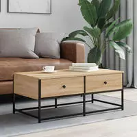 vidaXL Couchtisch Braun Eichen-Optik 100x51x40 cm Holzwerkstoff