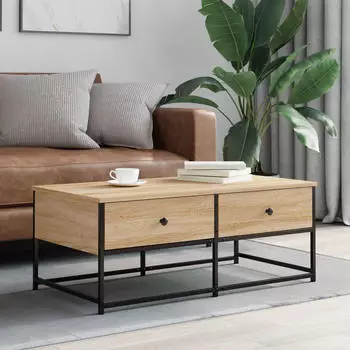 vidaXL Couchtisch Braun Eichen-Optik 100x51x40cm Holzwerkstoff (833974)