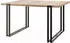 WFL GROUP Marco Esstisch ausziehbar Loft-Stil Metallbeine Sonoma Eiche 140–240cm