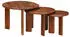 vidaXL Nesting-Couchtische 3er-Set Mangoholz massiv Honigbraun