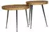 vidaXL Couchtisch 2-tlg. Holzwerkstoff Golden (373637)