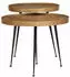vidaXL Couchtisch 2-tlg. Holzwerkstoff Golden (373637)