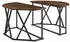 vidaXL Couchtisch Geräucherte Eiche 80x80x42cm