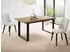 WFL GROUP Valentino Esstisch ausziehbar 160–200cm Loft-Stil, Lancelot Eiche, schwarze Metallbeine