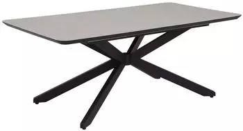 Hela Ancona T Auszug-Esstisch 190&ndash;250cm, Melamin, Kaschmir/Schwarz (Ancona T)