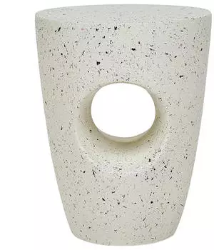 Beliani Edolo Beistelltisch MGO Glasfaser Rund &Oslash;37cm Terrazzo-Optik (Edolo)