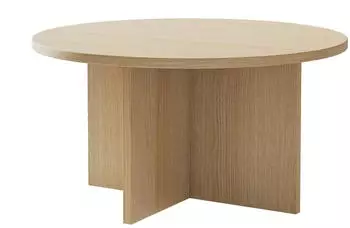 Selsey OVO Couchtisch oval Holzoptik Eiche Lindberg, 76x76cm