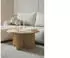 Selsey OVO Couchtisch oval Holzoptik Eiche Lindberg, 76x76cm
