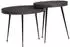 vidaXL Couchtisch 2 Stk. Schwarz Holzwerkstoff (373636)