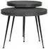 vidaXL Couchtisch 2 Stk. Schwarz Holzwerkstoff (373636)