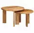 vidaXL Nesting-Couchtische 2-tlg. Braun Massives Mangoholz
