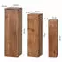 Finebuy Satztisch 3er Set Massivholz Akazie, eckig (SuVa2516_1)
