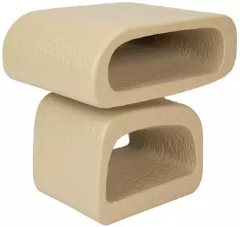 Zuiver Eddy Beistelltisch Harz Beige 43x35x44cm