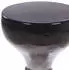 Beliani Tibito Beistelltisch Metall schwarz-weiß rund 30cm Pilzform (Tibito)